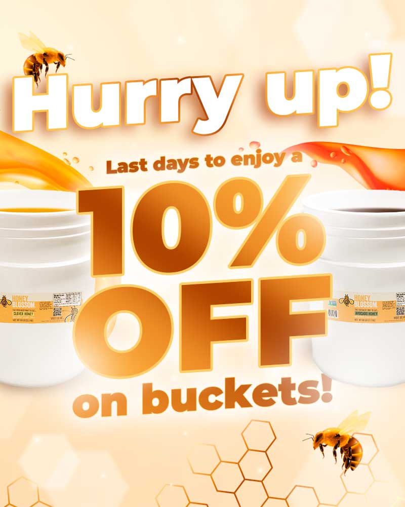Hurry Up! Last days to enjoy a 10% OFF on buckets!