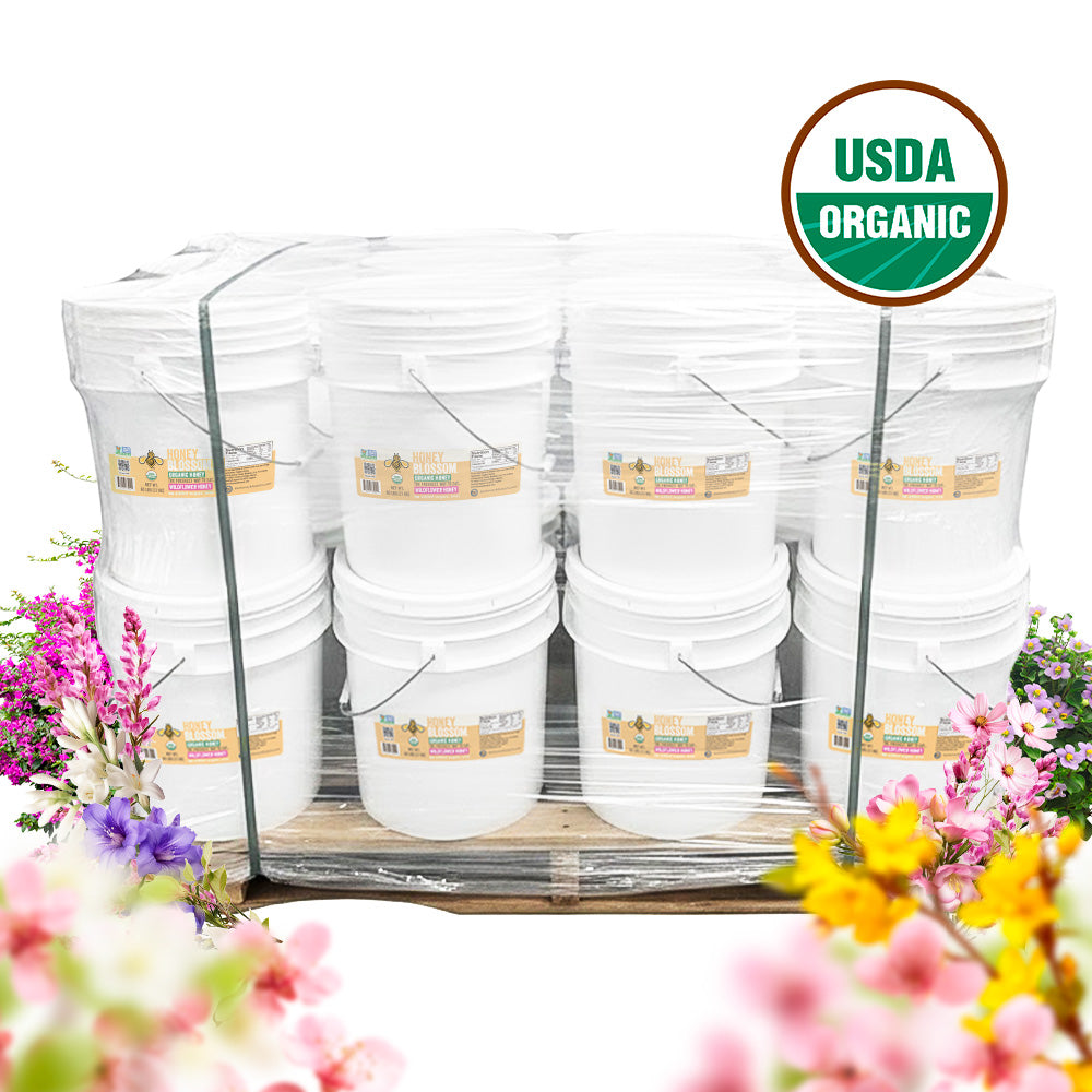 honey as fertilizer for plants USDA Organic Raw Honey – 1 Pallet (24 × 60-lb Buckets)