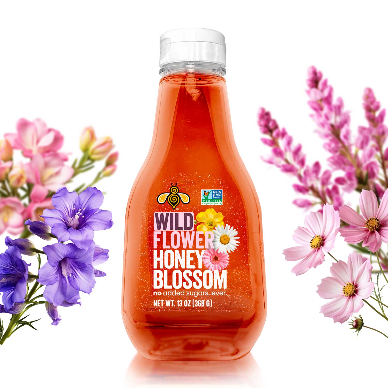 Honey Blossom - Light Amber Wildflower Polyflora Honey - 13 oz (369 g ...