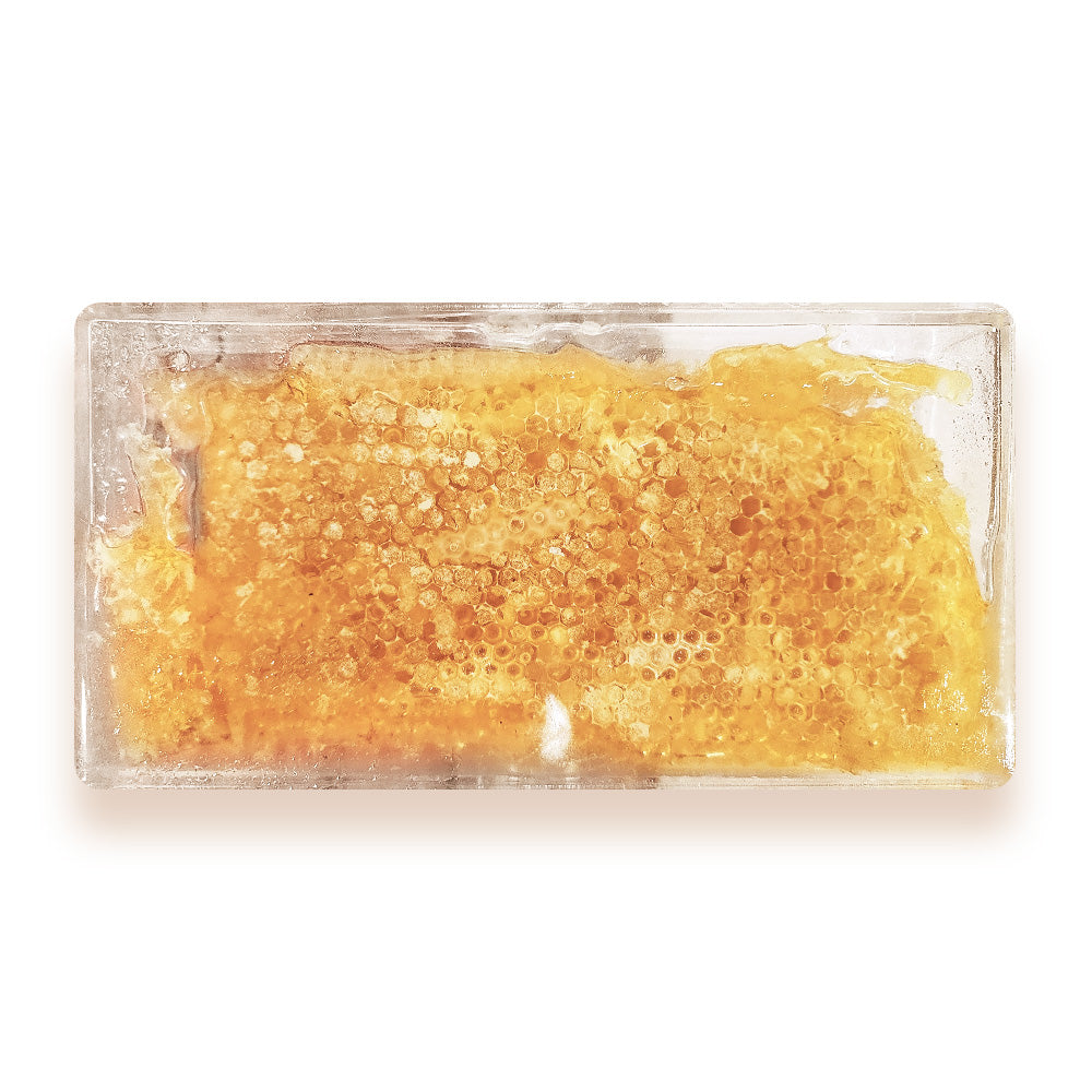 honeycomb on a Clear Acrylic Box.