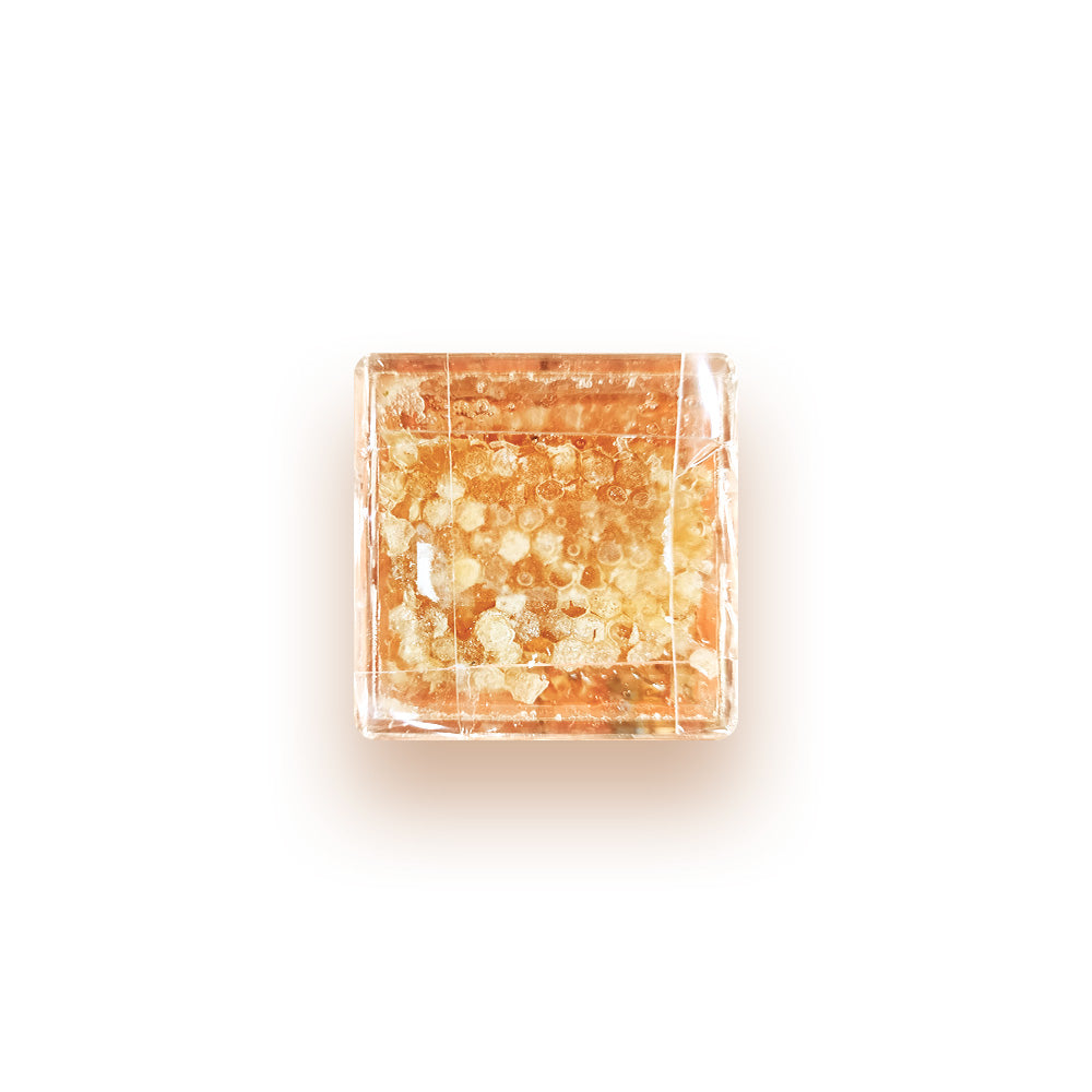 honeycomb on a Clear Acrylic Box.