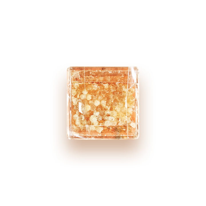 honeycomb on a Clear Acrylic Box.