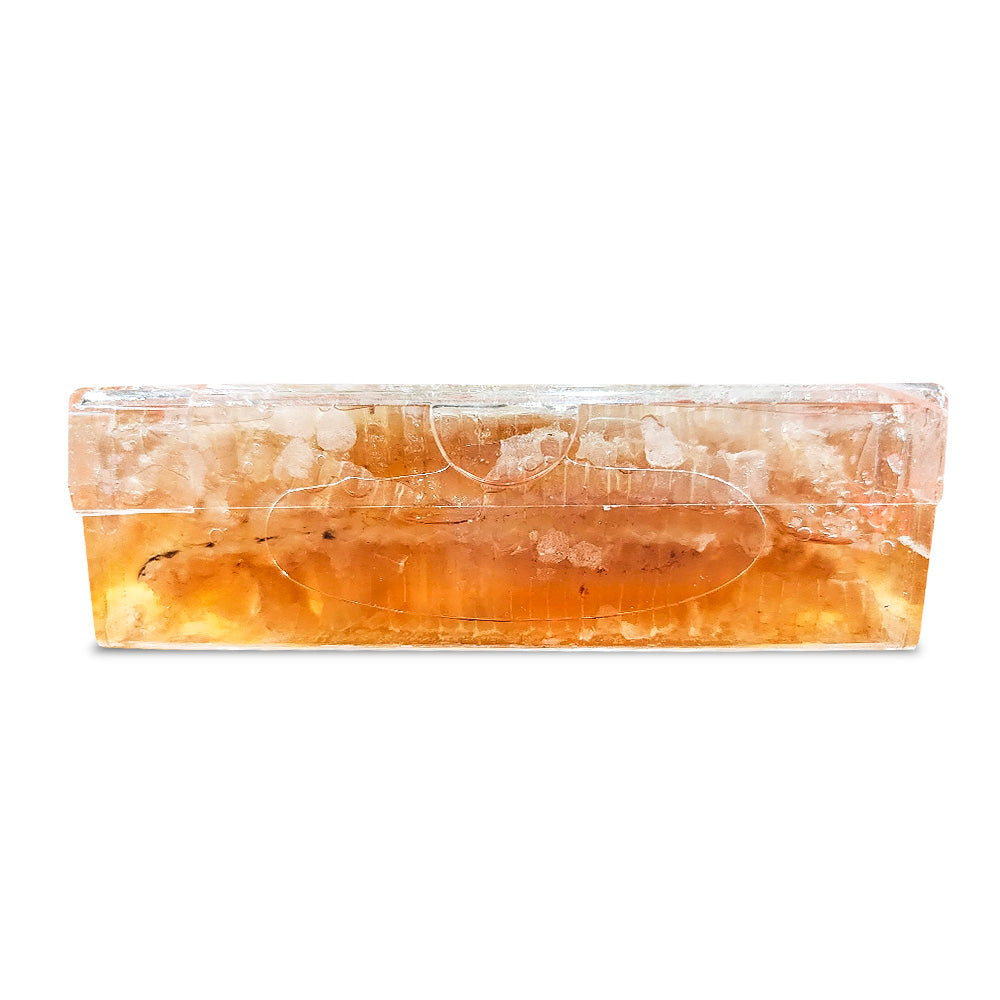 honeycomb on a Clear Acrylic Box, from the side
