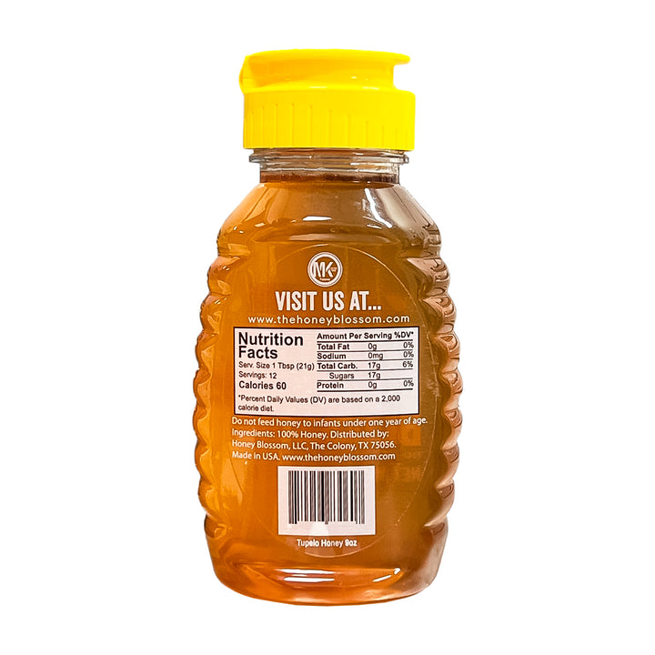 Tupelo Honey 9 oz – White, Raw, Single-Origin (USA)