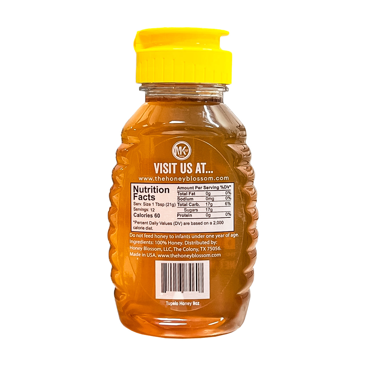 Tupelo Honey 9 oz – White, Raw, Single-Origin (USA)