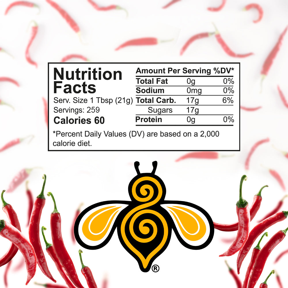 A close-up photo of a nutrition label. The label includes information about the serving size, calories, fat, sodium, carbohydrates, protein, and sugars.