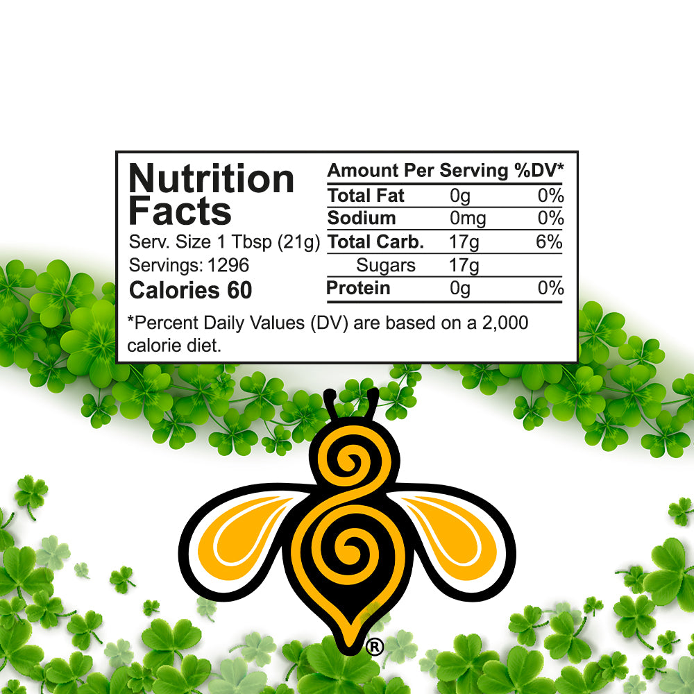 A close-up photo of a nutrition label. The label includes information about the serving size, calories, fat, sodium, carbohydrates, protein, and sugars.