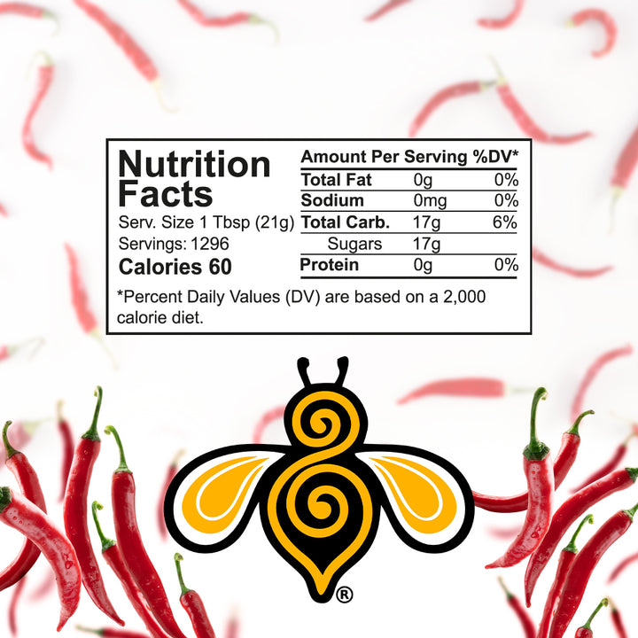A close-up photo of a nutrition label. The label includes information about the serving size, calories, fat, sodium, carbohydrates, protein, and sugars.