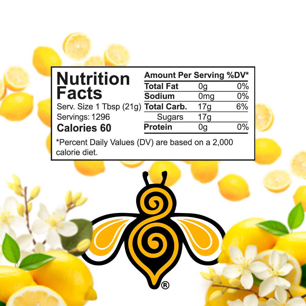 A close-up photo of a nutrition label. The label includes information about the serving size, calories, fat, sodium, carbohydrates, protein, and sugars.