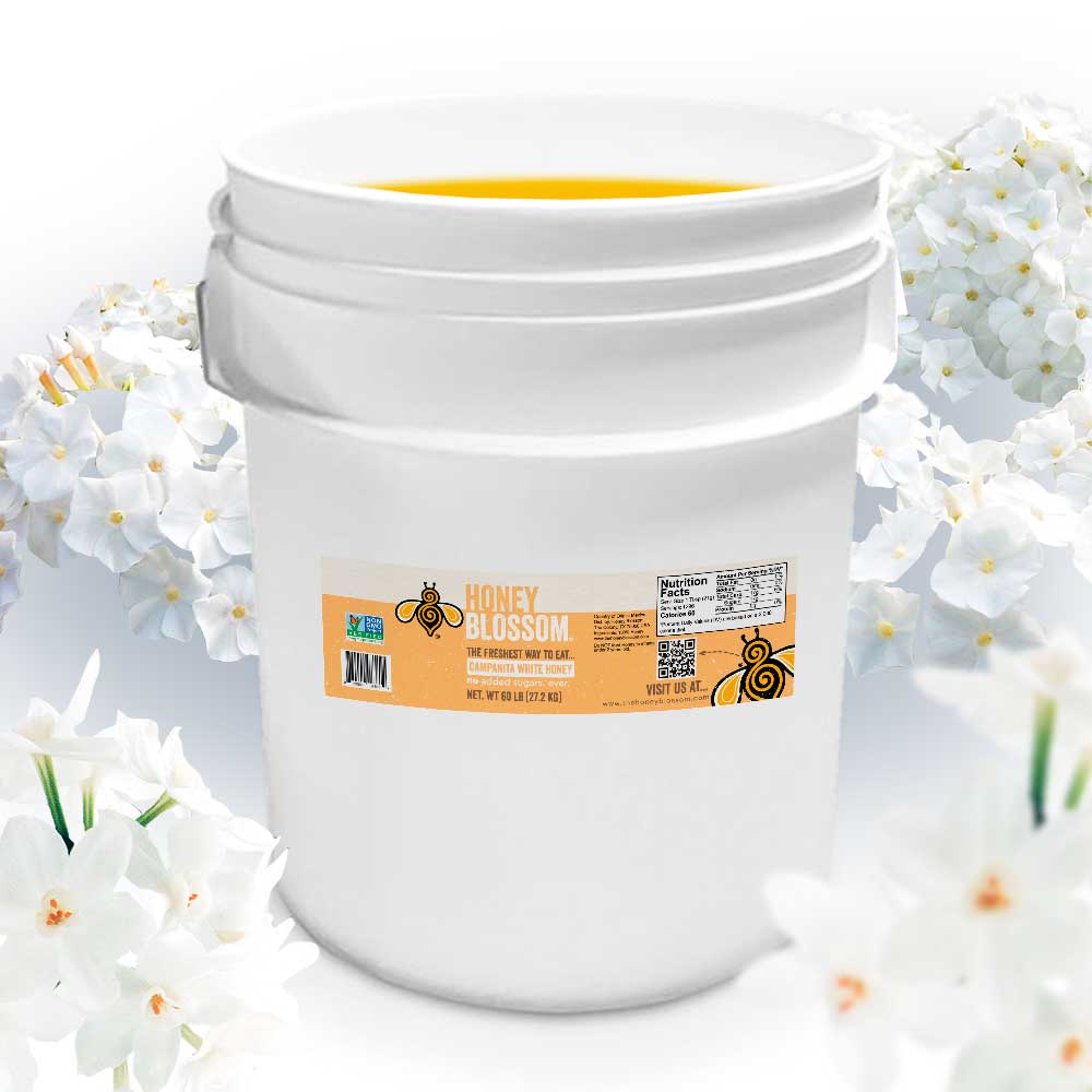 Campanita White Honey - 60 lb Bucket