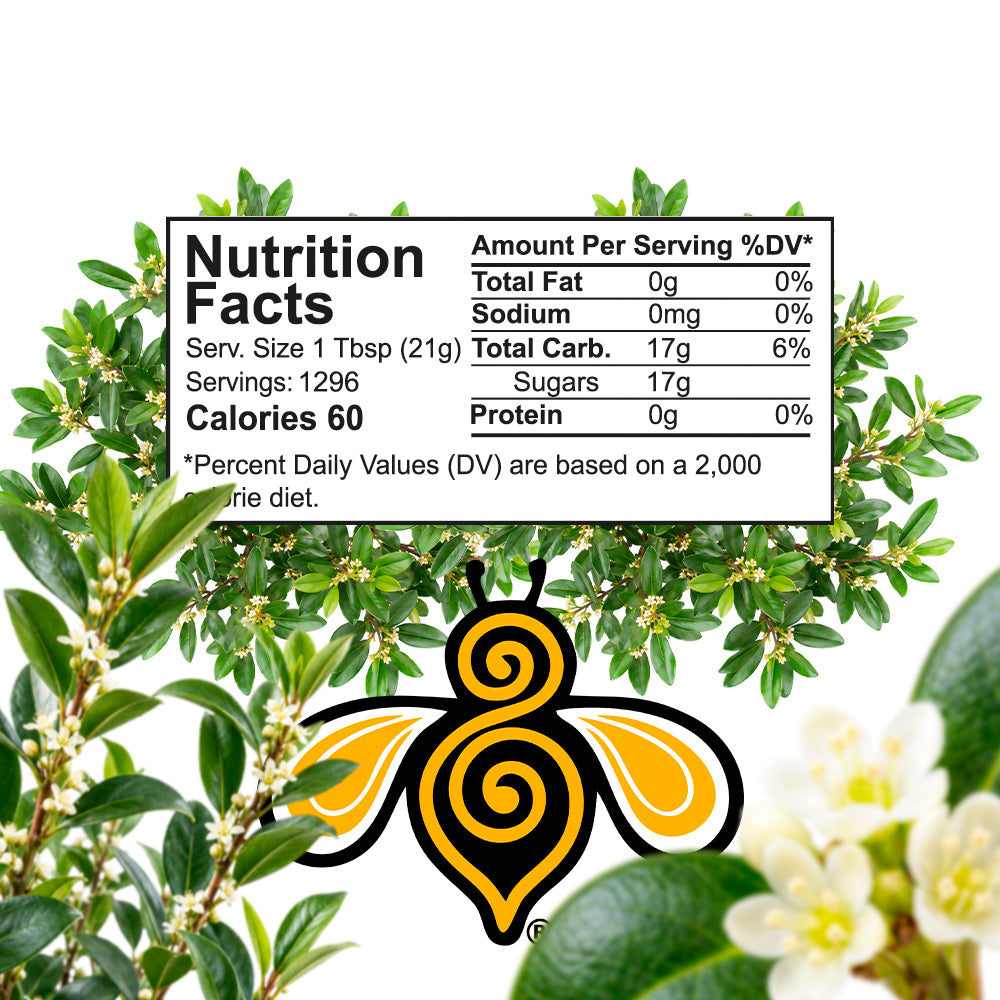 Nutrition Facts for Honey Blossom Gallberry Honey 60-lb bucket