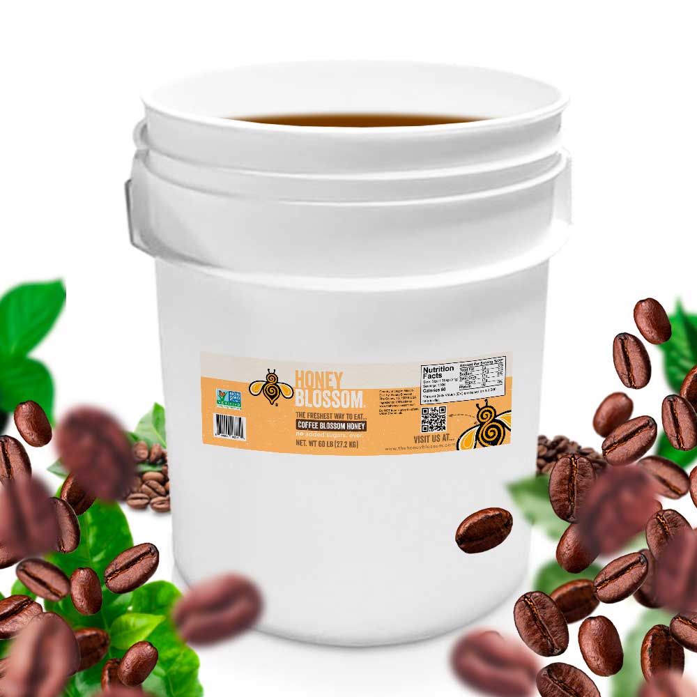 Coffee Blossom Honey - 60 lbs Bucket