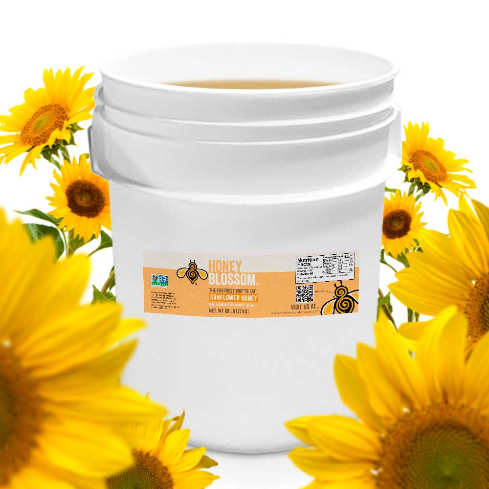 Sunflower Honey - 60 lb Bucket