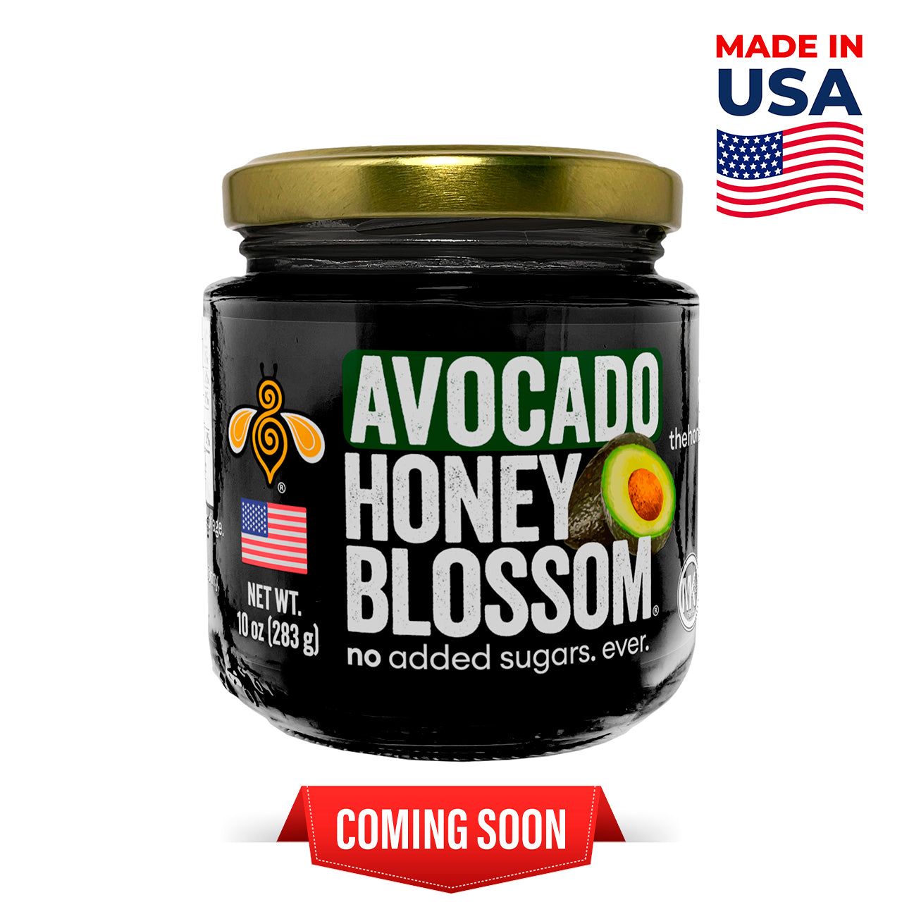 Avocado Honey 10 oz – Raw, Dark Amber, Single-Origin (USA)